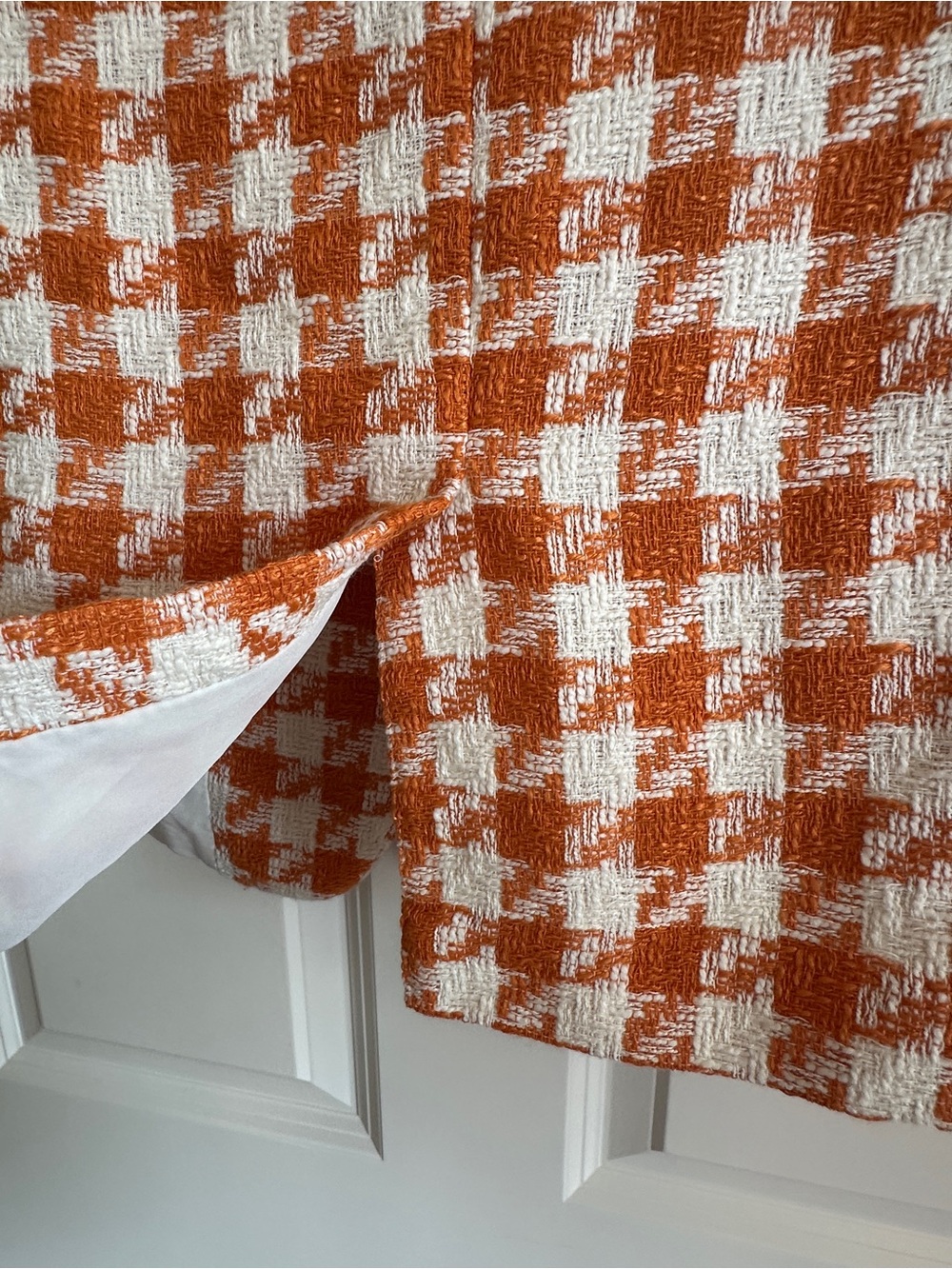 H&M Orange & White Checked Tweed Blazer - Picture 12 of 12